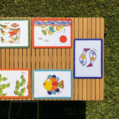 Polyester Placemat Dammusi de simone pottery Polyester Placemat Dammusi de simone pottery